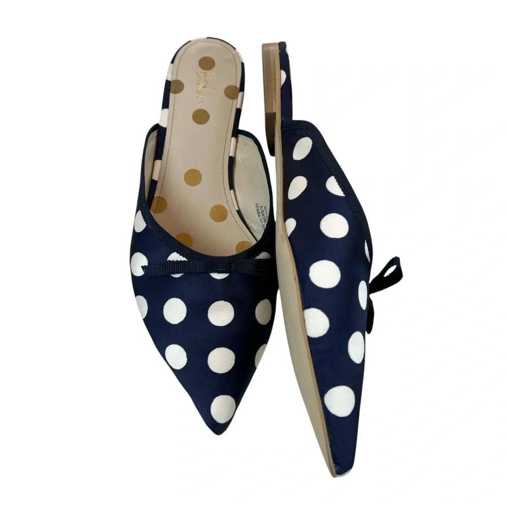 Boden Polka Dot Pointed Toe Slip On Flats - Picture 7 of 12